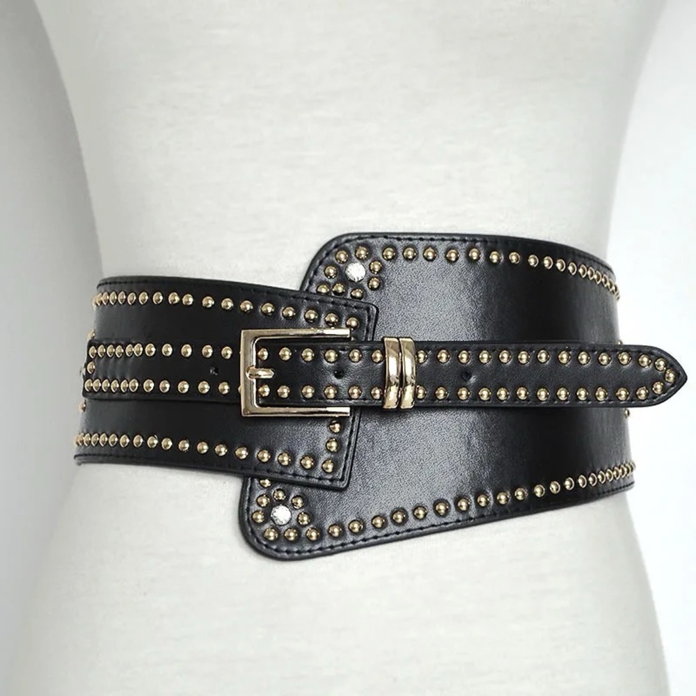 Studded Black Belt